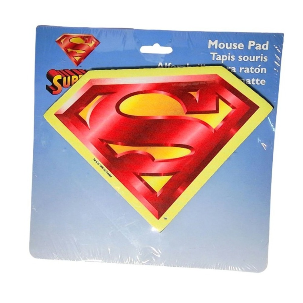 FELLOWES Superman Mouse Pad 1996 DC Comics Logo Sealed Vintage MOC